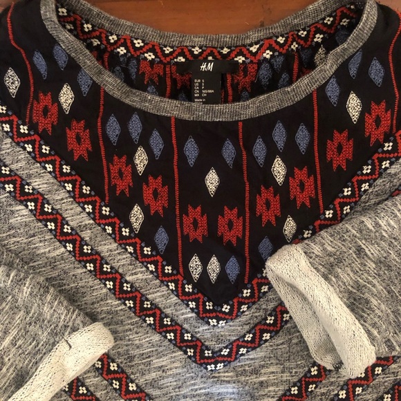Grey Embroidered Sweatshirt - Picture 3 of 5